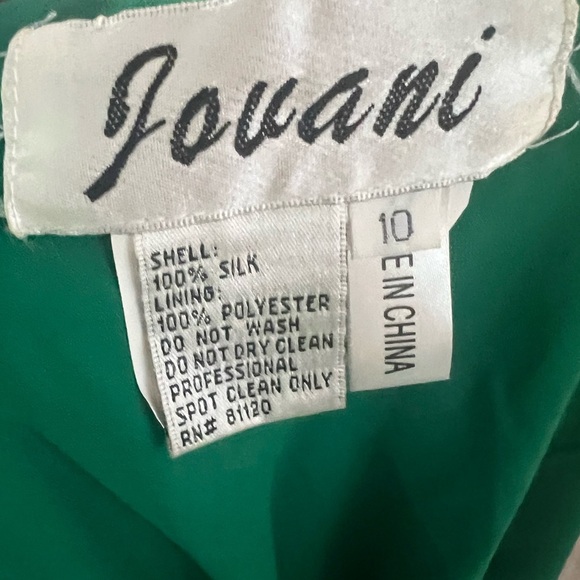 Jovani Silk Gown Green - Picture 7 of 7